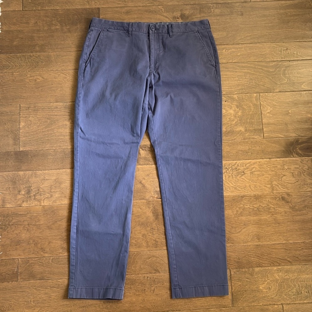 J Crew 770 Straight 36x31 Chinos Blue Cotton